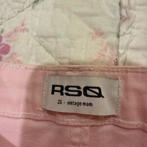 RSQ Light Pink Vintage Mom Jeans